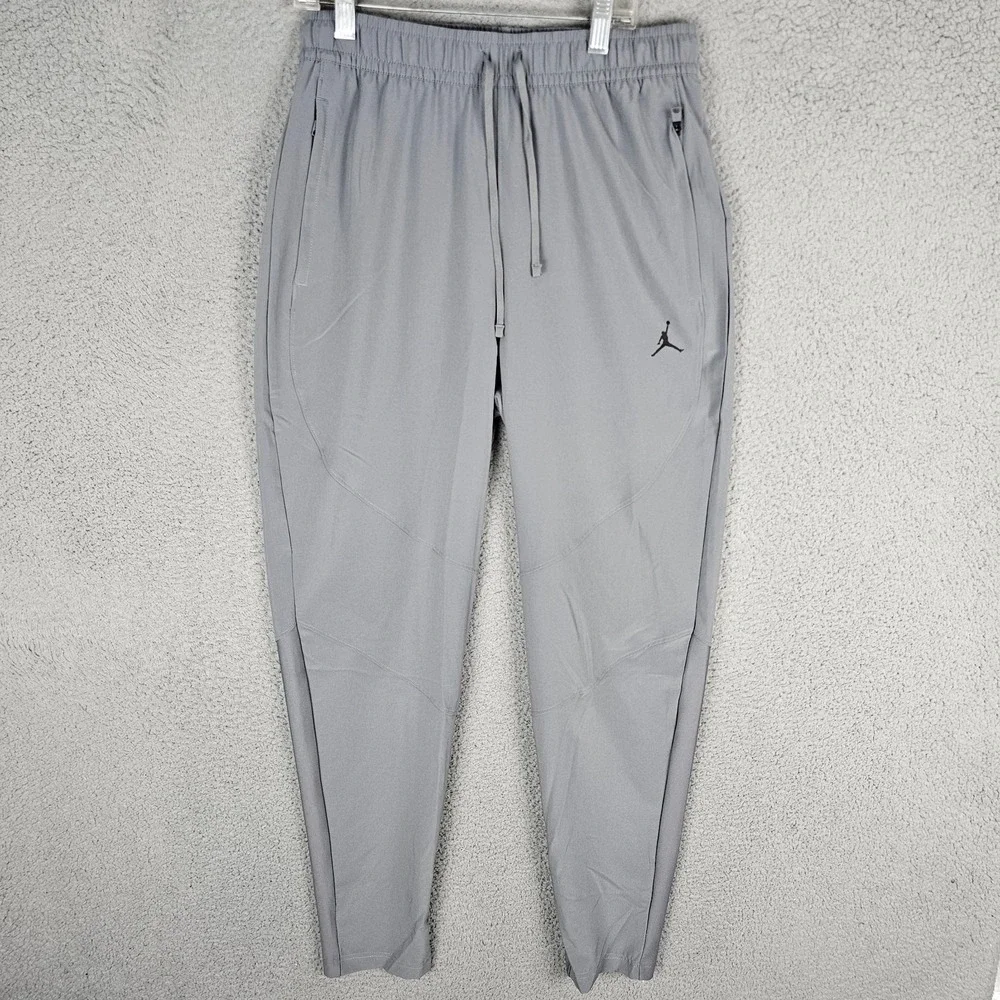 Nike Jordan Sport Jumpman Dri-FIT Woven Pants Smoke Grey Men's Size S FN5840-084